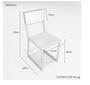 Imagem de Conjunto Mesa de Jantar Quadrada Branca 2 Cadeiras Estofado Riviera Industrial Branco