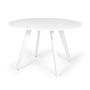 Imagem de Conjunto Mesa de Jantar Redonda Amanda Branca 120cm com 4 Cadeiras Eiffel Botonê - Turquesa