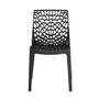 Imagem de Conjunto Mesa de Jantar Redonda Eiffel Preta 80cm com 4 Cadeiras Gruvyer - Preto