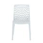 Imagem de Conjunto Mesa de Jantar Redonda Talia Amadeirada Branca 100cm com 4 Cadeiras Gruvyer - Cinza
