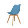 Imagem de Conjunto Mesa de Jantar Redonda Talia Branca 120cm com 4 Cadeiras Eiffel Leda - Turquesa