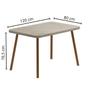 Imagem de Conjunto Mesa de Jantar Retangular 120cm + 4 Cadeiras Hug PR
