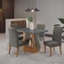 Imagem de Conjunto Mesa de Jantar Retangular Amore 120x80cm sem Vidro e 4 Cadeiras