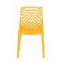 Imagem de Conjunto Mesa de Jantar Retangular Eiffel Preta 120x80cm com 4 Cadeiras Gruvyer - Amarelo