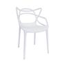 Imagem de Conjunto Mesa de Jantar Retangular Hairpin Natural 130x80cm com 6 Cadeiras Allegra - Branco