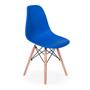 Imagem de Conjunto Mesa de Jantar Retangular Pérola Cherry 150x80cm com 4 Cadeiras Eames Eiffel - Azul