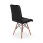 Imagem de Conjunto Mesa De Jantar Robust 110x90 Branca Com 4 Cadeiras Eiffel Gomos - Preta