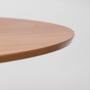 Imagem de Conjunto Mesa de Jantar Square Redonda Freijó - 88cm + 4 Cadeiras Eiffel - Bege Acinzentado
