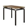 Imagem de Conjunto Mesa de Jantar Tubular com 4 Cadeiras Malva Tampo BP 91x68cm 151 Preto Fosco Assento Rattan - Combo Stock