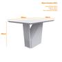 Imagem de Conjunto Mesa de Jantar Veneza 1,20m Tampo de Madeira com Vidro Colado com 4 Cadeiras Ana Ypê/Preto/Ja03 - New Ceval