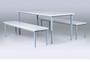 Imagem de Conjunto Mesa de Refeitório com 6 lugares com banco separado