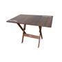 Imagem de Conjunto Mesa Dobrável Madeira 110x70 com 6 Cadeiras Personalizada Jack Imbuia - Tarimatã