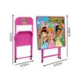 Imagem de Conjunto mesa e 2 cadeiras infantil Princesas açomix rosa bebe