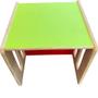 Imagem de Conjunto Mesa E Cadeira Cubo Montessoriano Infantil CM1515CU
