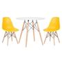 Imagem de Conjunto - Mesa Eames 80 cm + 2 cadeiras Eames Eiffel DSW