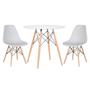 Imagem de Conjunto - Mesa Eames 80 cm + 2 cadeiras Eames Eiffel DSW