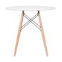 Imagem de Conjunto - Mesa Eames 80 cm + 2 cadeiras Eames Eiffel DSW