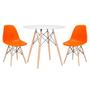 Imagem de Conjunto - Mesa Eames 80 cm + 2 cadeiras Eames Eiffel DSW