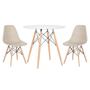 Imagem de Conjunto - Mesa Eames 80 cm + 2 cadeiras Eames Eiffel DSW