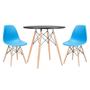 Imagem de Conjunto - Mesa Eames 80 cm + 2 cadeiras Eames Eiffel DSW