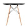 Imagem de Conjunto - Mesa Eames 80 cm + 2 cadeiras Eames Eiffel DSW
