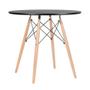 Imagem de Conjunto - Mesa Eames 80 cm + 2 cadeiras Eames Eiffel DSW