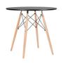 Imagem de Conjunto - Mesa Eames 80 cm + 2 cadeiras Eames Eiffel DSW