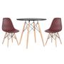 Imagem de Conjunto - Mesa Eames 80 cm + 2 cadeiras Eames Eiffel DSW