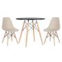 Imagem de Conjunto - Mesa Eames 80 cm + 2 cadeiras Eames Eiffel DSW