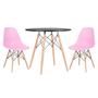 Imagem de Conjunto - Mesa Eames 80 cm + 2 cadeiras Eames Eiffel DSW