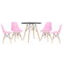 Imagem de Conjunto - Mesa Eames 80 cm + 4 cadeiras Eames Eiffel DSW