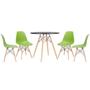 Imagem de Conjunto - Mesa Eames 80 cm + 4 cadeiras Eames Eiffel DSW