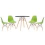 Imagem de Conjunto - Mesa Eames 80 cm + 4 cadeiras Eames Eiffel DSW
