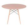 Imagem de Conjunto Mesa Eames Eiffel DSW Redonda Freijó 120cm + 4 Cadeiras Eames DSW - Fendi