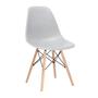 Imagem de Conjunto Mesa Eames Eiffel DSW Redonda Pau Ferro 90cm + 4 Cadeiras Eames DSW - Cinza