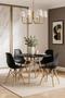 Imagem de Conjunto Mesa Eiffel 90cm Preta e 4 Cadeiras Eiffel Design Charles Eames Preta