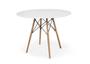 Imagem de Conjunto Mesa Eiffel Eames Branco 90cm Com 04 Cadeiras Leda Preto