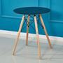 Imagem de Conjunto Mesa Eiffel Eames Preta 70cm com 2 Cadeiras