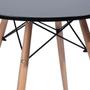Imagem de Conjunto Mesa Eiffel Eames Preta 70cm com 2 Cadeiras