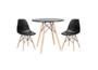 Imagem de Conjunto Mesa Eiffel Redonda 70 Cm Mdf + 2 Cadeira Eames Eif