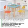 Imagem de Conjunto Mesa Infantil Com 4 Cadeiras Multicolorida