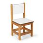 Imagem de Conjunto Mesa Infantil Gabi 60x60cm com 2 Cadeiras Manu - Branco