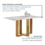 Imagem de Conjunto Mesa Isadora 120cmx90cm com 4 Cadeiras Luisa Tampo Smart Plus com Vidro