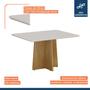 Imagem de Conjunto Mesa Jade 120cm com 4 Cadeiras Madeira Maciça Mari