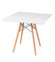 Imagem de Conjunto Mesa Jantar Quadrada Eiffel 80Cm Branca Mdf + 4 Cad