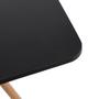 Imagem de Conjunto Mesa Jantar Quadrada Eiffel 80cm Preto Mdf + 4 cadeiras Charles Eames