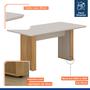 Imagem de Conjunto Mesa Julia com Vidro com 6 Cadeiras Madeira Maciça Lara