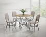Imagem de Conjunto mesa lais dc qd. 0,90x0,90 mdf-bp-4 cad.lais dc - c - bc-81 - prt - prt - can