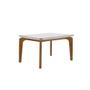 Imagem de Conjunto Mesa Liz 120cm Com Vidro 4 Cadeiras  Off White