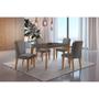 Imagem de Conjunto Mesa Liz 120cm Mdf Com 4 Cadeiras Athenas Grafite